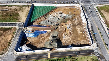 양주역세권 개발사업 주상복합 신축공사 중 토공 및 가시설공사
